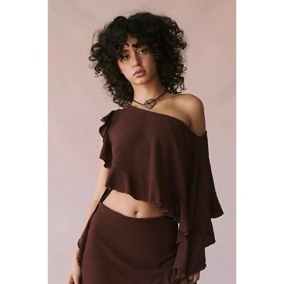 NWOT Free People Beach Trinity Top Chocolate Brown - Picture 3 of 15